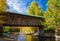 Montgomery covered bridge near Waterville in Vermont