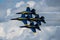 MONTGOMERY, NY, USA - 25 JUNE 2023: U.S. Navy F A-18Es Blue Angels squadron perfomance at New York air show