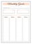 Month goals minimalist planner page design