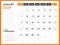 Monthly calendar template for 2024 year - January 2024 year, Week Starts on Sunday, Desk calendar 2024 design, Wall calendar,