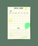 Monthly planner template minimalist planners organizer page vector design Planner blank template