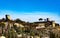 Monticchiello traditional tuscan village skyline. Siena, Tuscany