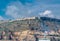 Montjuic hill and Montjuic Castle.