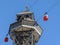 Montjuic`s Teleferic , cableway or cablecar in Brceloneta, Barcelona