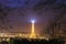 Montmartre night Eiffel