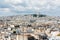 Montmartre - Sacre coeur and paris roof aerial view