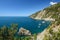 Montonaio rock and Monesteroli creek. National park of the Cinque Terre. Liguria. Italy