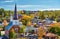 Montpelier town skyline in autumn, Vermont, USA