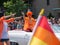 MONTREAL, CANADA -16 AUG 2017- The annual Fierte Montreal parade took place on Boulevard Rene Levesque in Central Montreal. It is