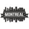 Montreal Canada North America Icon Vector Art Design Skyline Flat City Silhouette Editable Template