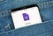 MONTREAL, CANADA - OCTOBER 4, 2018: Google Forms app on s8 screen in a pocket of a blue jeans. Google is an American technology