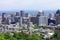 Montreal Downtown Skyline from Mount Royal, Quebec, Canada