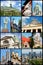 Montreal landmarks collage, Canada