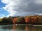 Montreal Mount Royal Park view in fall 1