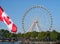 Montreal Observation Wheel in Old Montreal during a summer day