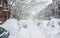 Montreal, QC, Canada - 27th December 2012. Historical Snow storm