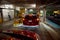 Montreal, Quebec, Canada September 29, 2018: Underground parking at the Jean-Claw Market in Montreal, Canada. Montreal is the