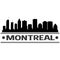 Montreal Skyline Silhouette Design City Vector Art