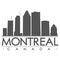 Montreal Skyline Silhouette Design City Vector Art