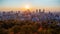Montreal sunrise from Mont Royal
