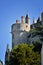 Montreuil-Bellay, French tourist destination, detail of the medieval castle