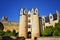 Montreuil-Bellay, French tourist destination, detail of the medieval castle