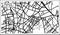 Montreuil France City Map in Black and White Color in Retro Style. Outline Map