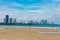 Montrose Beach in Uptown Chicago during the Summer with the Edgewater Skyline