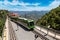 Montserrat monorail railway train