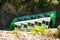 Montserrat monorail railway train in a beautiful summer day, Catalonia, Spain