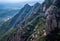 Montserrat is a mountain near Barcelona, in Catalonia. View of the chapel of Santa Cova