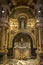 Montserrat, Spain, June 23, 2019: Interior of the Benedictine Sanctuary of the Virgin in Montserrat. Chapel behind the altar with