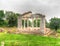 Monument of Agonothetes in Ruins of an ancient Greek city of Apollonia , Fier County, Albania