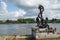 Monument `Anchor` on the embankment.