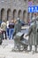 The Monument of An Anonymous Passerby, sculpture by Jerzy Kalina, Wroclaw, Poland