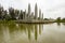 Monument Aspiration For Unification In Hien Luong Bridge Relic, Vietnam.