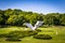 Monument broken wings, also called V/3, dedicated to the victims of WW2 in memorial park Sumarice