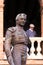 Monument of the bullfighter Manolo Montoliu in front of the bullring in Valencia