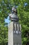 Monument-bust of the Soviet hero of the Second world war fighter pilot Eugene Savitsky in Novorossiysk