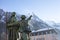 Monument in Chamonix in French Alps