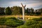 Monument of counteraction and freedom in memorial park Sumarice in Serbia