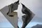 The monument designed as an Albatross on Hornos Island. Cape Horn. Chile