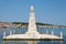 Monument in Drapano Bridge, Argostoli, Cephalonia, Greece