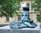 Monument Ehrensvard in the form of knight\'s helmet and sword