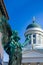 Monument of Emperor Alexander II, and Lutheran Cathedral, in Helsinki