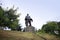 The monument `Father of the soldier`, Gurjaani town, Georgia