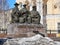 Monument featuring the three Great Judges in Astana