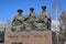 Monument featuring the three Great Judges in Astana