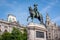 Monument. First king of Portugal Don Pedro IV in Porto