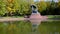 Monument of Fryderyk Chopin in Lazienki Park in Warsaw city, Poland